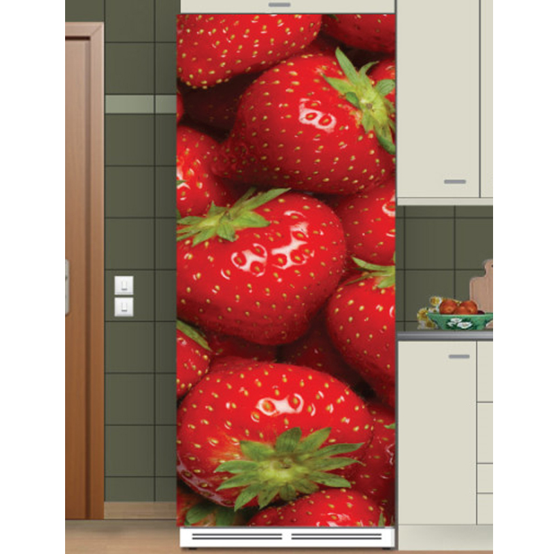 Αυτοκόλλητο ψυγείου Strawberries